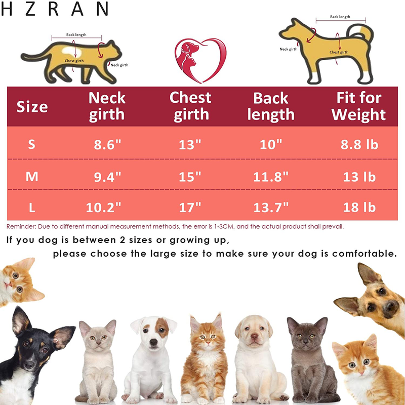 Hzran Dog Sweater, Soft Pet Dog Clothes Knitwear Sweater, Winter-Spring Puppy Turtleneck Pajamas, Sweater for Small Size Dog and Cat(Wine-L)