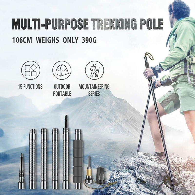 Hiking Poles Collapsible Lightweight for Hiking Sticks Walking Poles for Man Women