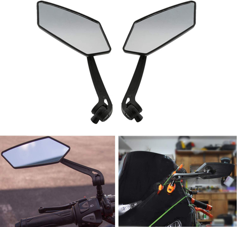 OSAN Custom Universal Motorcycle Rearview Side Mirrors for Sports bike Choppers Cruiser