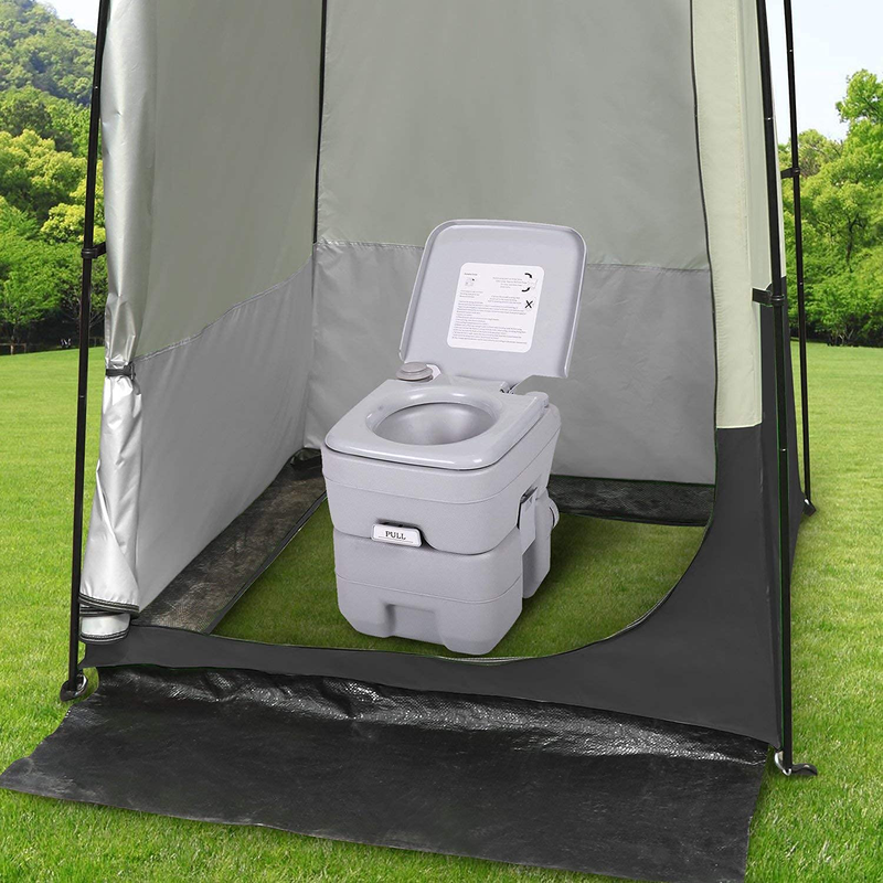 G4Free Camping Shower Tent, Privacy Tent Dressing Changing Room, Portable Toilet, Rain Shelter for Camping Beach with Carry Bag