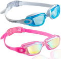 EverSport Swim Goggles Pack of 2 Swimming Goggles Anti Fog for Adult Men Women Youth Kids