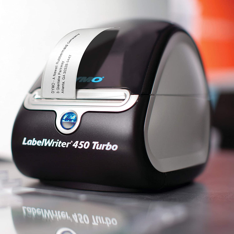 DYMO Label Printer | LabelWriter 450 Turbo Direct Thermal Label Printer, Fast Printing, Great for Labeling, Filing, Shipping, Mailing, Barcodes and More, Home & Office Organization