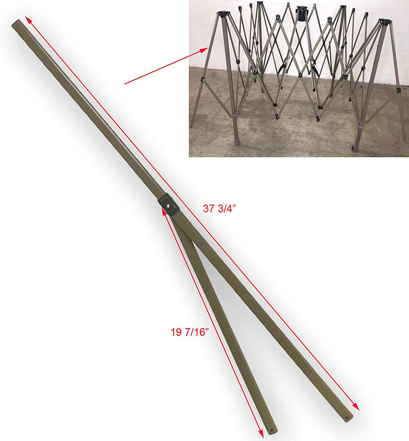 for Ozark Trail 14' x 14' Instant Lighted Canopy Gazebo Shelter Extend Lower ROOF Pole Bars Parts Replacement Parts