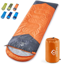 Oaskys Camping Sleeping Bag - 3 Season Warm & Cool Weather - Summer, Spring, Fall, Lightweight, Waterproof for Adults & Kids - Camping Gear Equipment, Traveling, and Outdoors