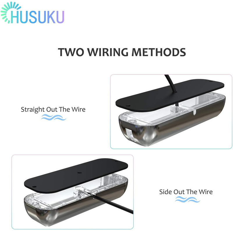 HUSUKU SOOP3 Plus 84LED 180° Unique Design Waterproof Stainless Steel High Light Underwater Boat Lights