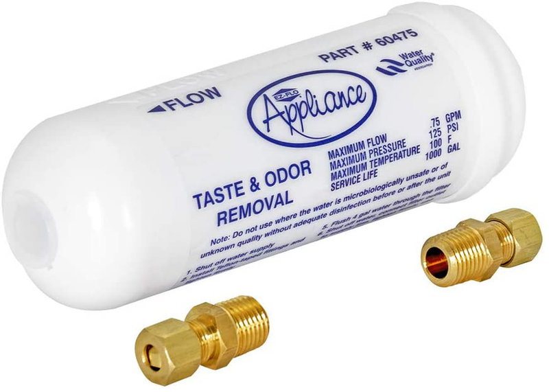 EZ-FLO 60476N Line Water Filter Taste and Odor, 1/4 inch Comp