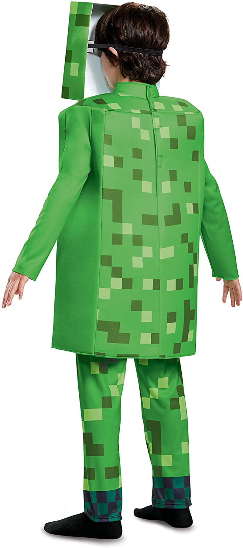 Creeper Deluxe Minecraft Costume, Green, Medium (7-8)