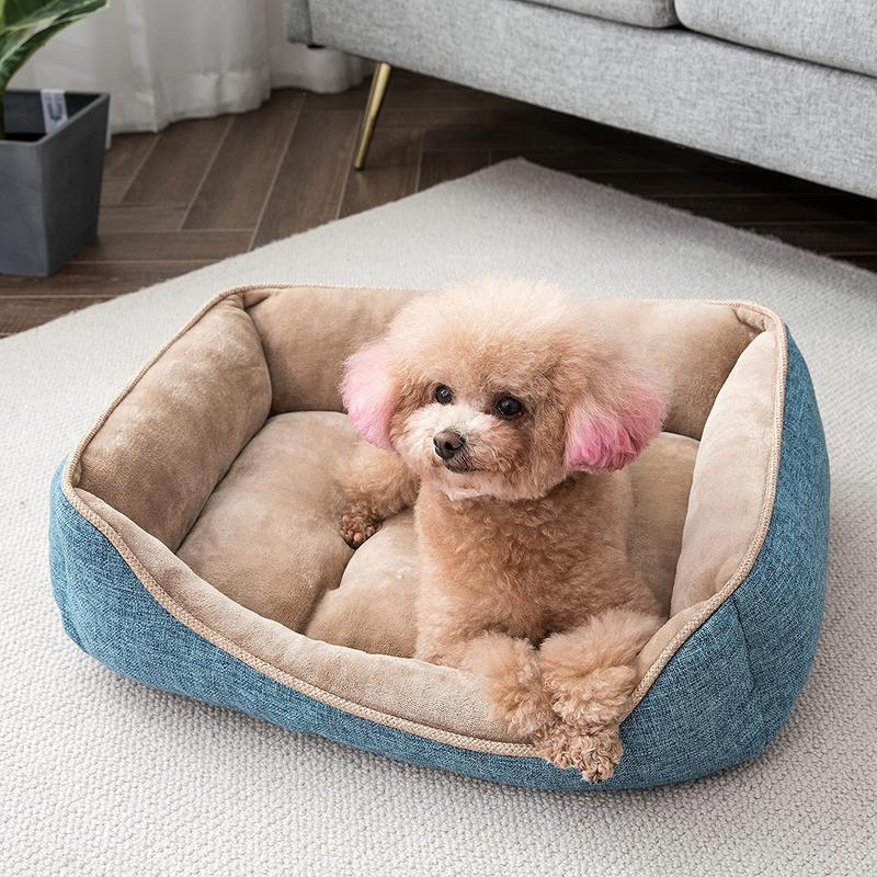 Perodo Square Dog Bed Sleeping Bed Pet Bed Pet Supplies Ultra Soft Anti-Slip and Durable Bed
