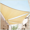 ColourTree 12' x 12' x 12' Blue Sun Shade Sail Triangle Canopy Awning Shelter Fabric Cloth Screen - UV Block UV Resistant Heavy Duty Commercial Grade - Outdoor Patio Carport - (We Make Custom Size)