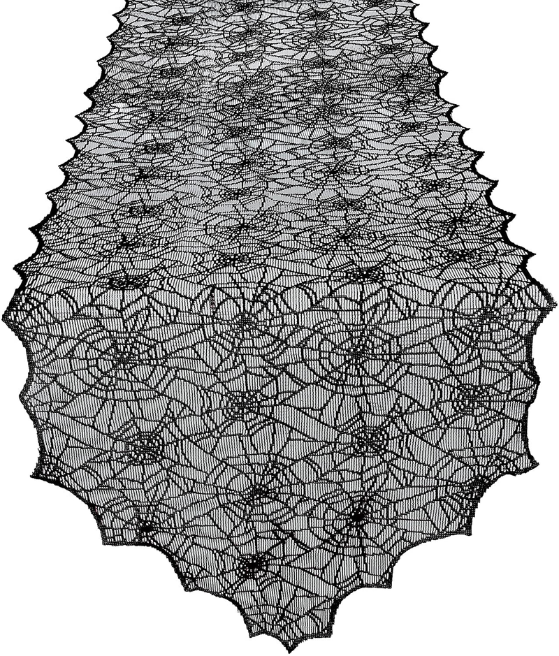 Korlon Halloween Table Runner, Spider Web Halloween Table Decorations Vintage Halloween Decorations for Halloween Party Parties & Gatherings 18 x 72 Inch