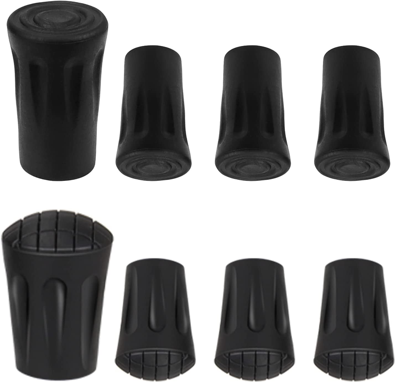 OUTAPEX 8-Piece Trekking Poles Replacement Tips,Fits Most Standard Hiking Poles with 11Mm Hole Diameter