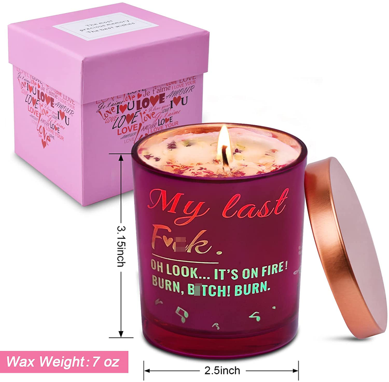 Scented Candles Valentines Day Gifts for Her Him Women,Led Sense Light&Change Color Funny Candle Gifts for Sister,Bestie,Bff,Wife,Girlfriend,Novelty Gifts for Birthday Anniversary New Year-7 Oz