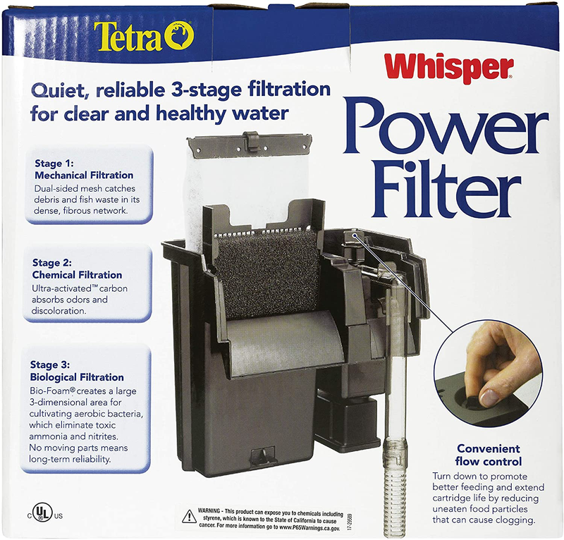 Tetra Whisper Power Filter for Aquariums, 3 Filters in 1