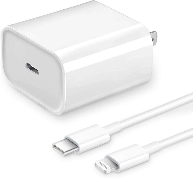 [Apple MFi Certified] iPhone Fast Charger, Veetone 20W PD Type C Power Wall Charger Travel Plug with 6FT USB C to Lightning Quick Charge Sync Cable Compatible with iPhone 12/11/XS/XR/X 8/SE 2020, iPad