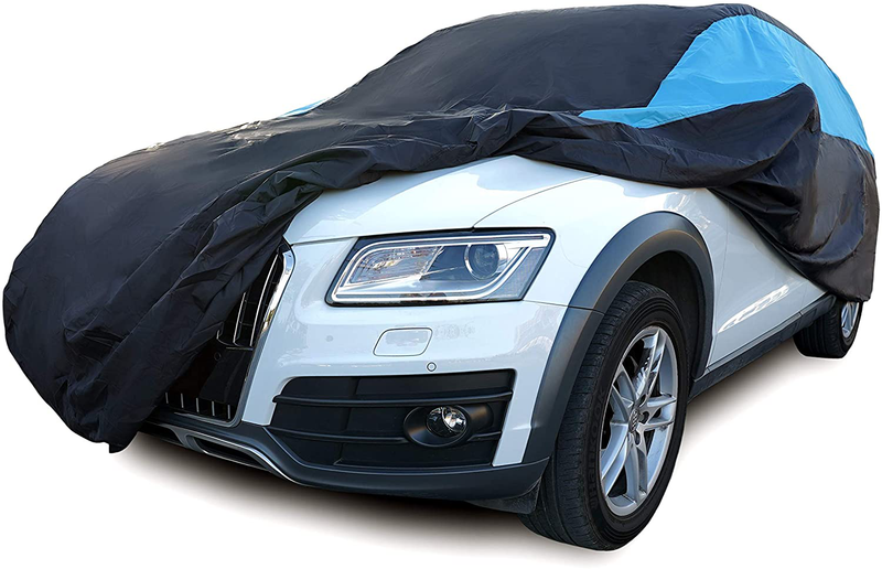 MORNYRAY Waterproof Car Cover All Weather Snowproof UV Protection Windproof Outdoor Full car Cover, Universal Fit for Sedan (Fit Sedan Length 194-206 inch)