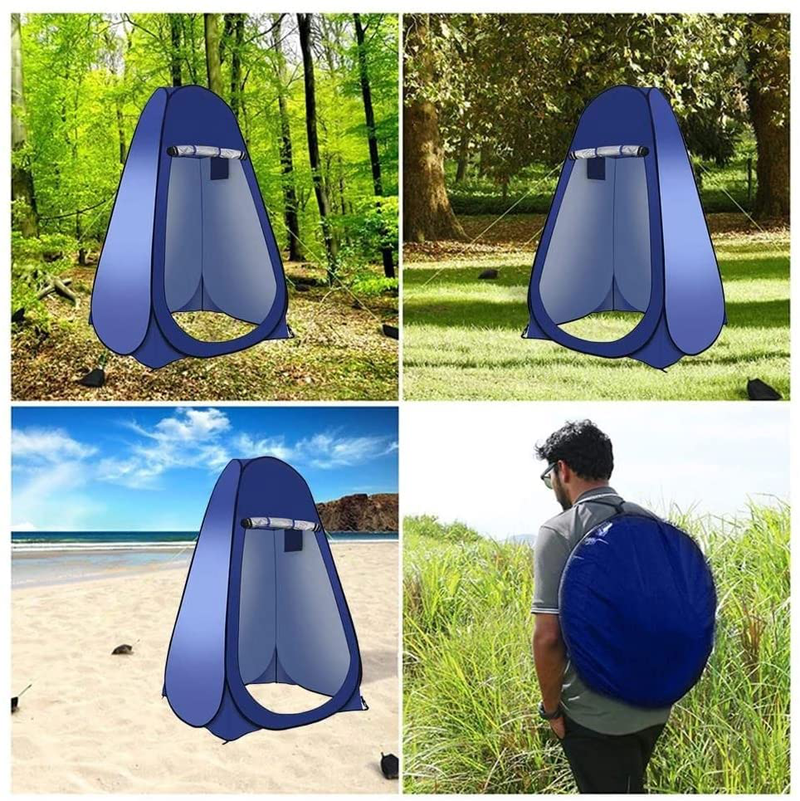 NLQHOPTS Pop up Privacy Shower Tent,Portable Outdoor Shower Enclosure,Waterproof Camping Shower Tent ,Bathing Dressing,Changing Room,Portable Toilet for Camping,Beach,Fishing,Travel with Carry Bag