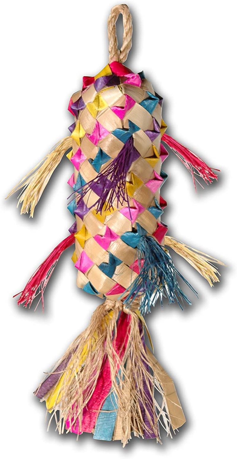 Planet Pleasures Spiked Pinata Natural Bird Toy
