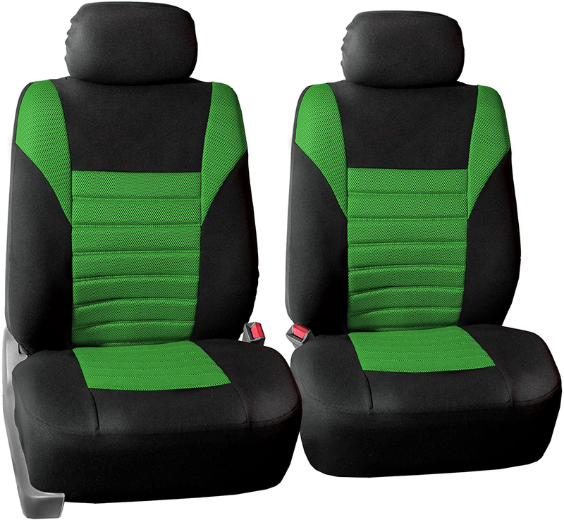FH Group FB068MINT115 Mint Universal Car Seat Cover (Premium 3D Air mesh Design Airbag and Rear Split Bench Compatible)