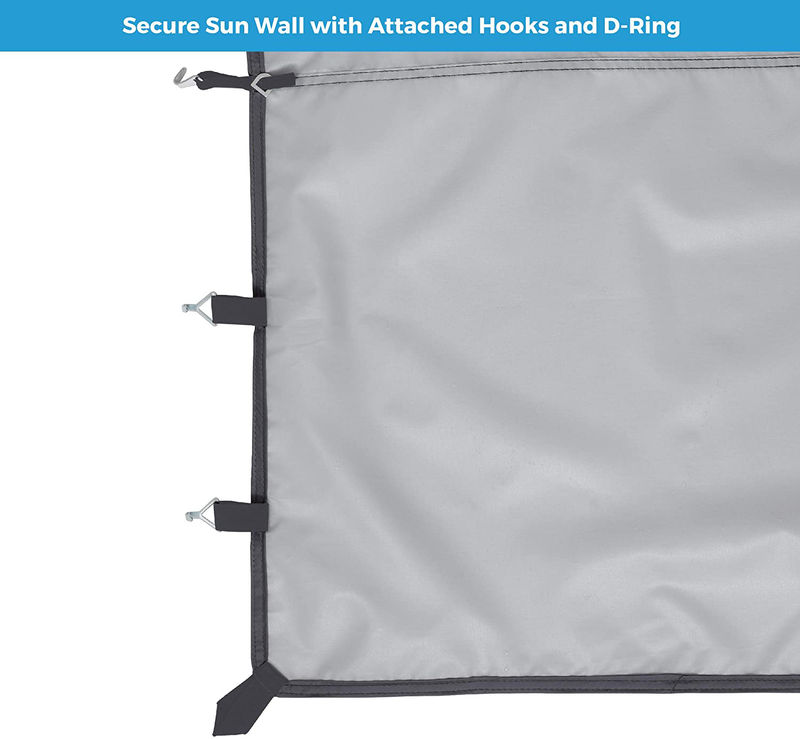 CORE Removable Sun Wall for Straight Leg Canopy Gazebo, Accessory Only, 10 ft x 10 ft