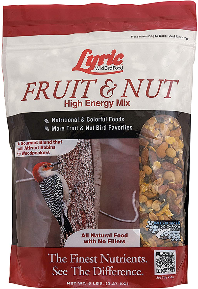 Lyric 2647417 Fruit & Nut High Energy Wild Bird Food, 20 lb