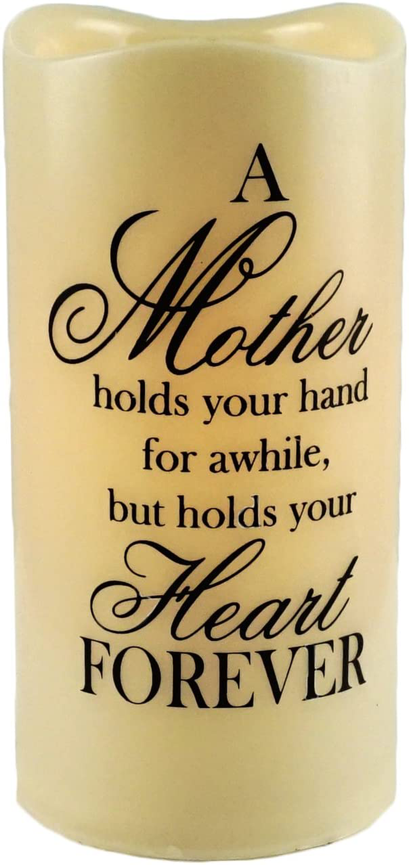 Gerson Mother Holds Your Heart Forever Flameless Memory Candle