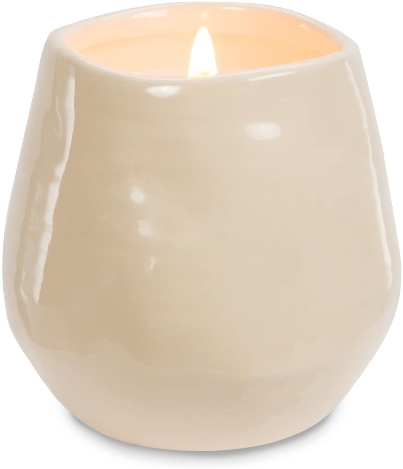 Pavilion Gift Company Plain Dandelion Sisters are a Wish Come True Yellow Ceramic Soy Serenity Scented Candle