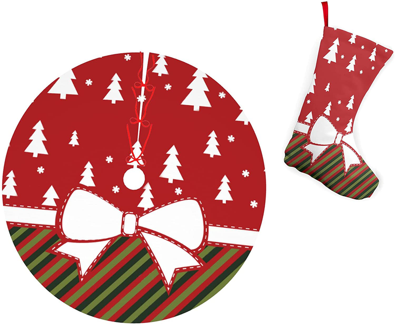 Halloween Tree Skirt Snowflake Snowman Tree Skirt Ornaments Christmas Tree Cushion, Suitable for Holiday Party Decoration