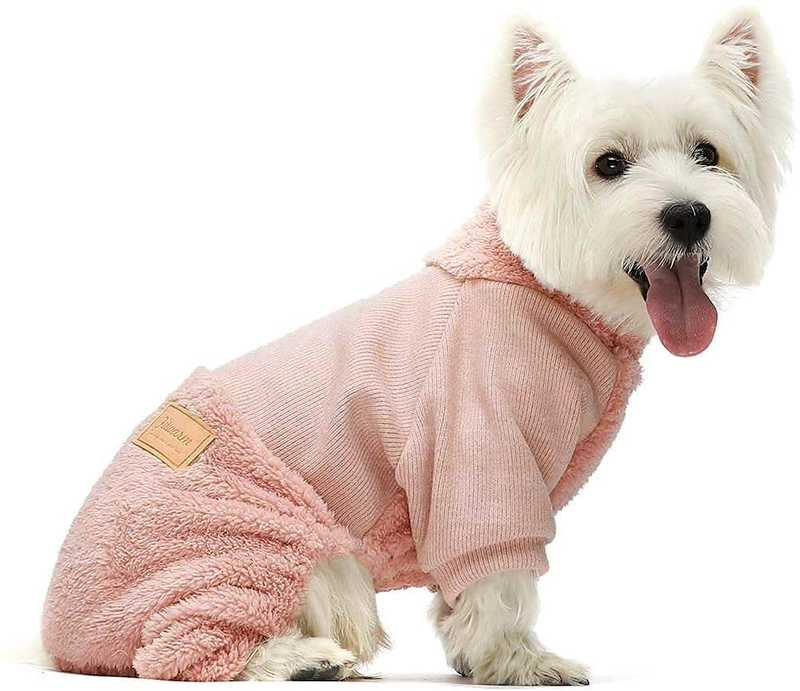 Fitwarm Turtleneck Knitted Dog Clothes Winter Outfits Pet Jumpsuits Cat Sweaters