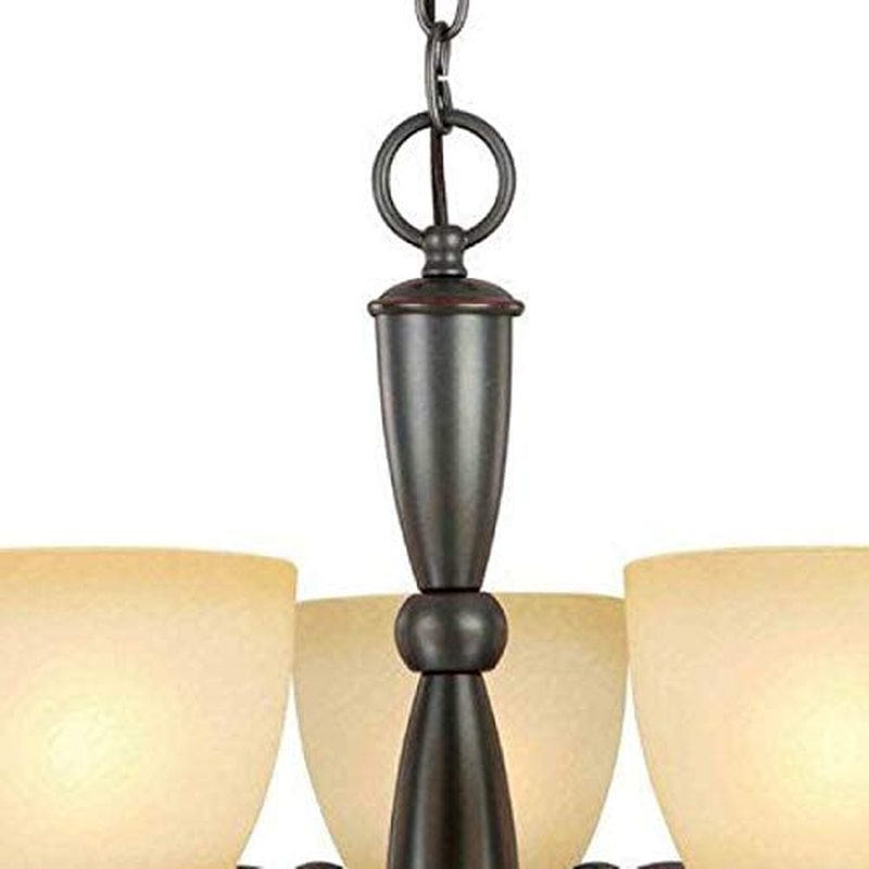Hardware House 543728 Berkshire 21-Inch by 18-Inch Chandelier, Classic Bronze