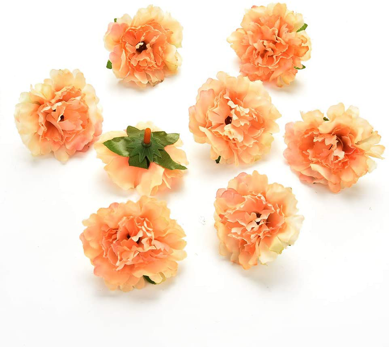 Fake flower heads in Bulk Wholesale for Crafts Peony Flower Head Silk Artificial Flowers for Wedding Decoration DIY Party Home Decor Decorative Wreath Fake Flowers 30 Pieces 4.5cm (Colorful)