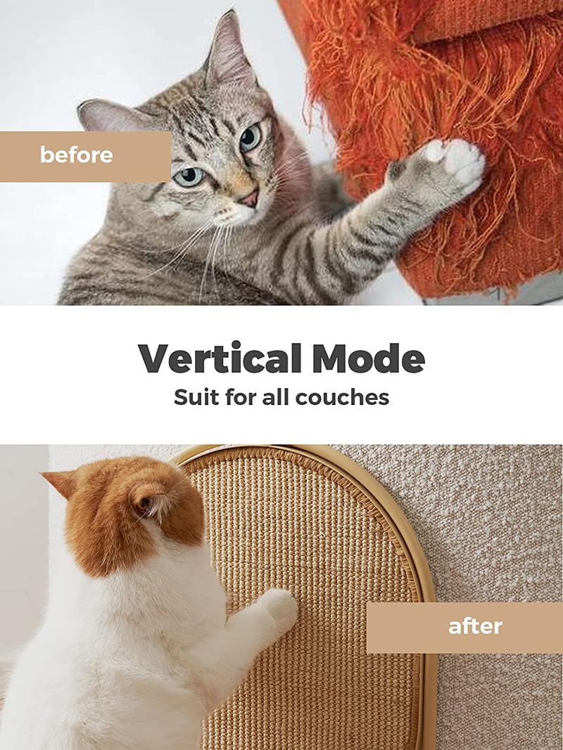 MS!MAKE SURE Scratching Posts for Indoor Cats Premium Scratch Sisal Mat Scratching Tall Scratcher Pad Tree Bed Play Perch,Couch Furniture Carpet Protector,Hanging&Horizontal Floor&Coffee Table Mode