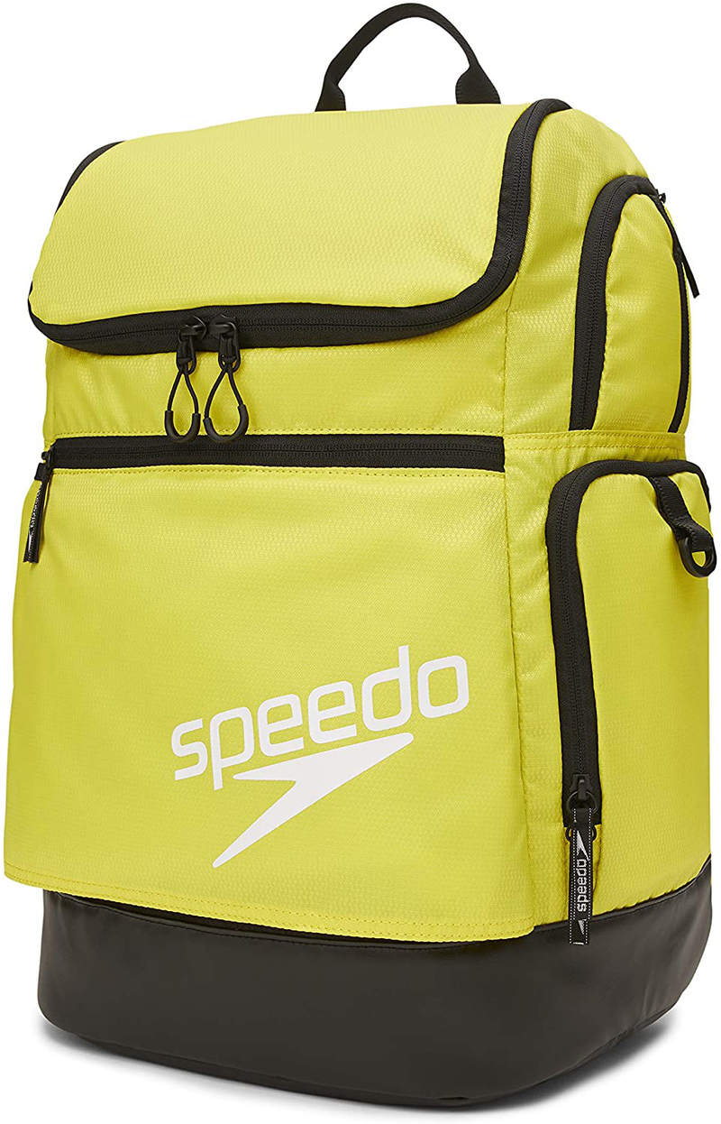 Speedo Large Teamster Backpack 35-Liter, Bright Marigold/Black, One Size