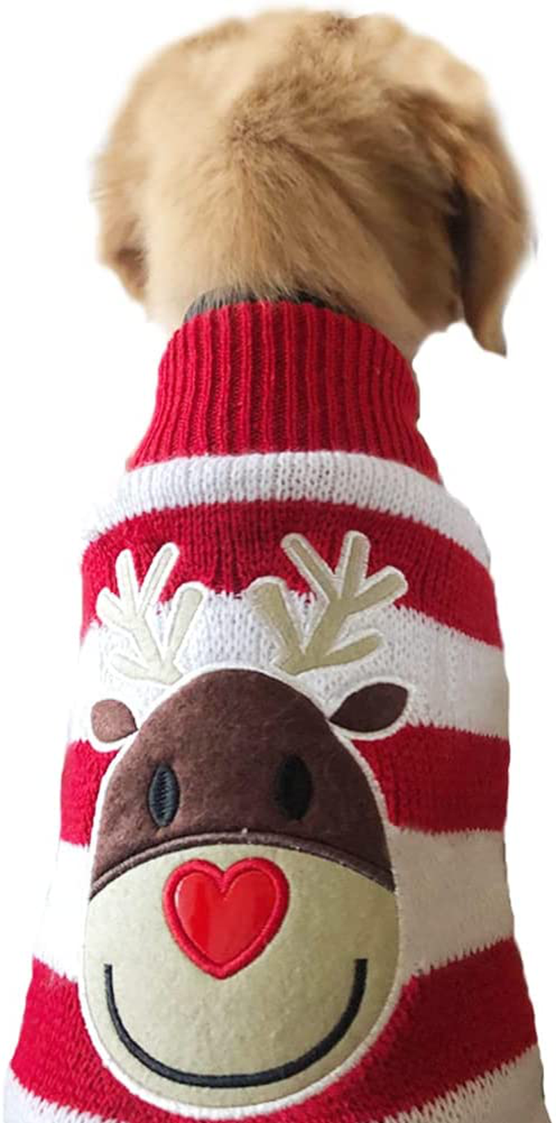 NACOCO Dog Reindeer Sweaters Dog Sweaters New Year Christmas Pet Clothes for Small Dog and Cat