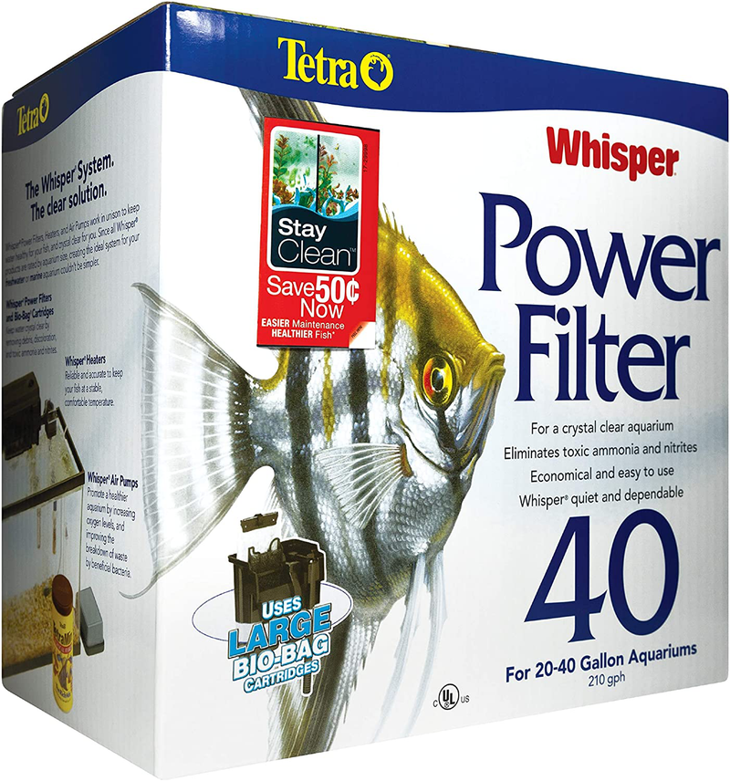 Tetra Whisper Power Filter for Aquariums, 3 Filters in 1