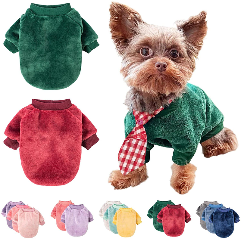 Dog Sweater, Pack of 2 or 3, Dog Clothes, Dog Coat, Dog Jacket for Small or Medium Dogs Boy or Girl, Ultra Soft and Warm Cat Pet Sweaters