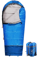 REDCAMP Kids Mummy Sleeping Bag for Camping, 3 Season Cold Weather Sleeping Bag Fit Boys,Girls & Teens, Blue/Rose Red