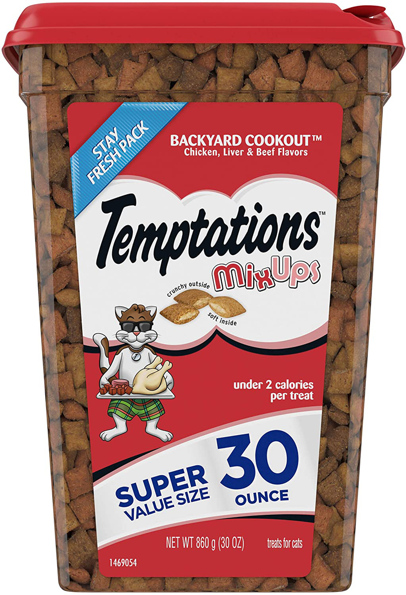Temptations MixUps Crunchy and Soft Cat Treats, 30 oz.