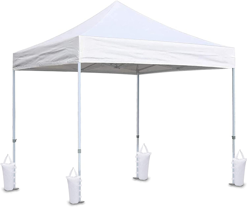 Ikerall Canopy Weights Bag Leg Weight for Pop up Canopy Tent, Sand Bags for Patio Umbrella Instant Outdoor Sun Shelter (4-Pack White)