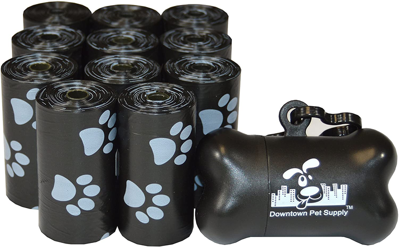 Downtown Pet Supply Dog Pet Waste Poop Bags with Leash Clip and Bag Dispenser - 180, 220, 500, 700, 880, 960, 2200 Bags