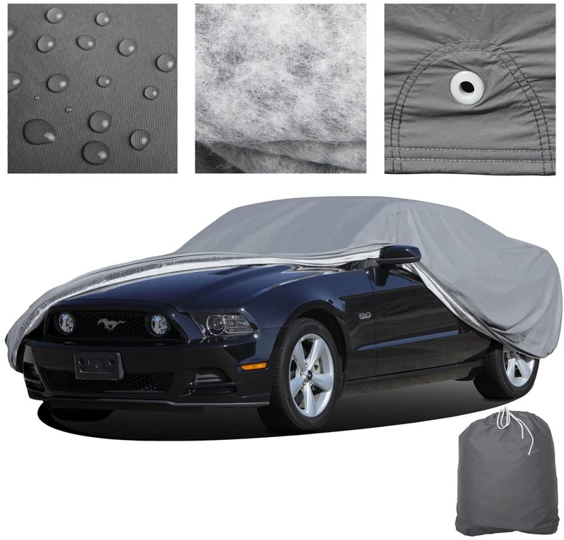 OxGord Executive Storm-Proof Car Cover - Water Resistant 7 Layers -Developed for Any All Conditions - Ready-Fit Semi Custom - Fits up to 168 Inches