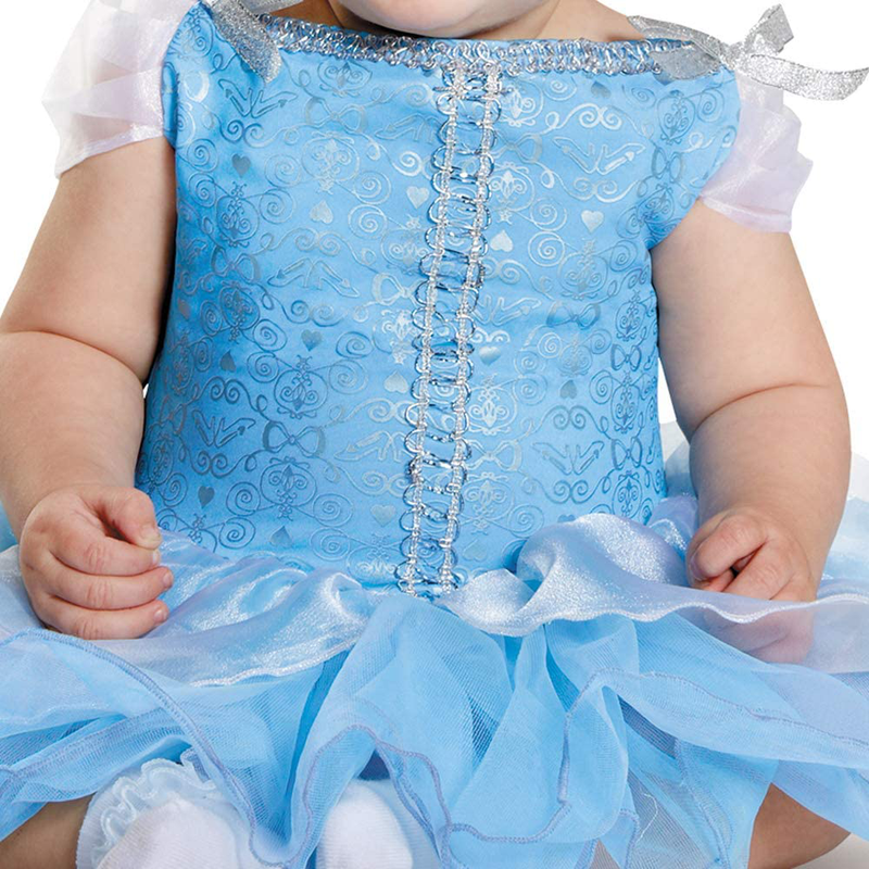 Disguise Baby Girls' Cinderella Prestige Infant Costume, Blue, 12-18 Months