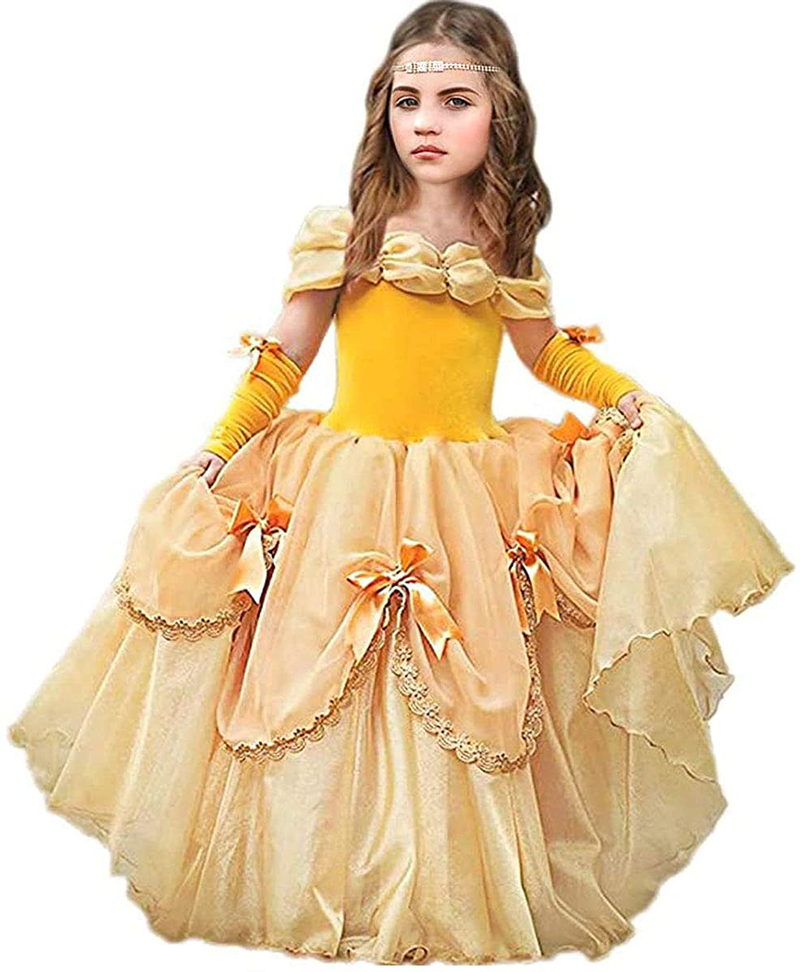 KIOMI Cinderella Princess Dress Costume for Toddler Girls Halloween 2-11T