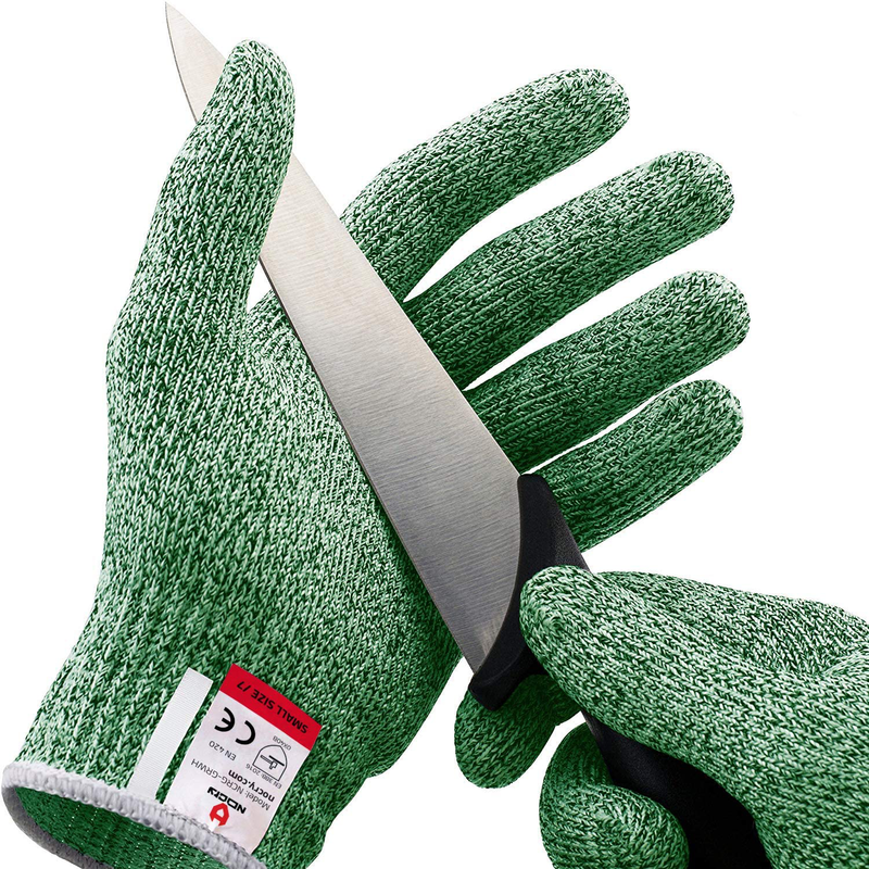 NoCry Cut Resistant Gloves - Ambidextrous, Food Grade, High Performance Level 5 Protection. Size Small, Complimentary Ebook Included