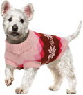 Nanaki Cozy Pet Dog Sweater Soft Knitwear, Retro Thickening Warm Turtleneck Dog Cat Winter Clothes Knitted Dog Pullover, Pet Sweater Shirt Vest Coat for Small Pup Dog Cat Apparel Christmas Halloween