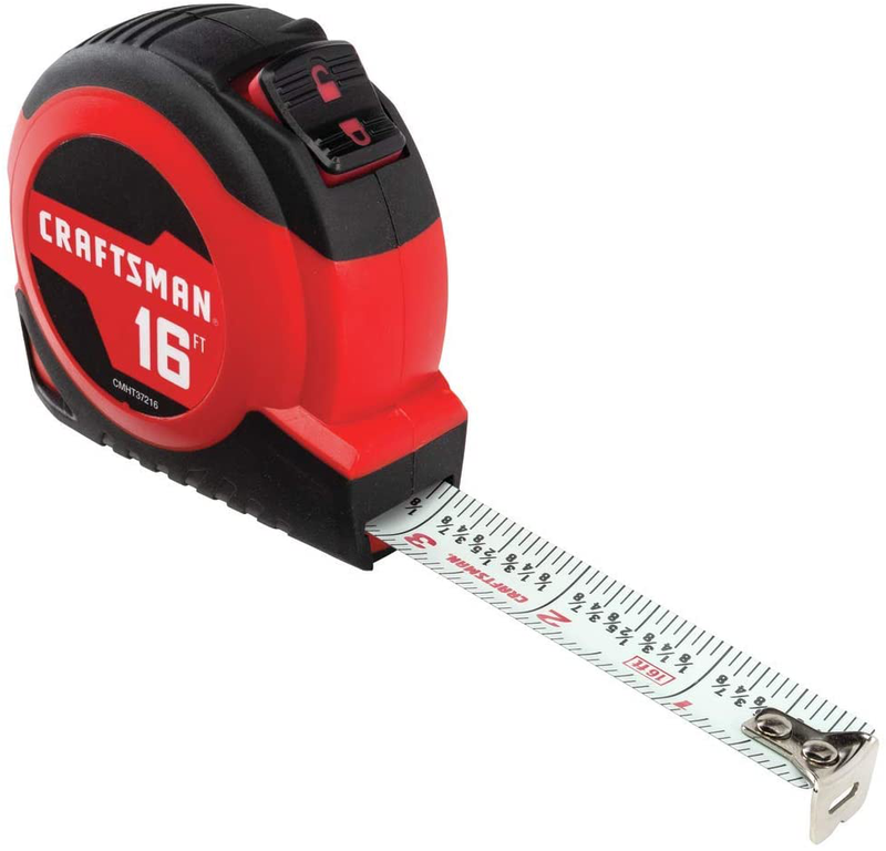 CRAFTSMAN Tape Measure, Self-Lock, 16-Foot (CMHT37216S)