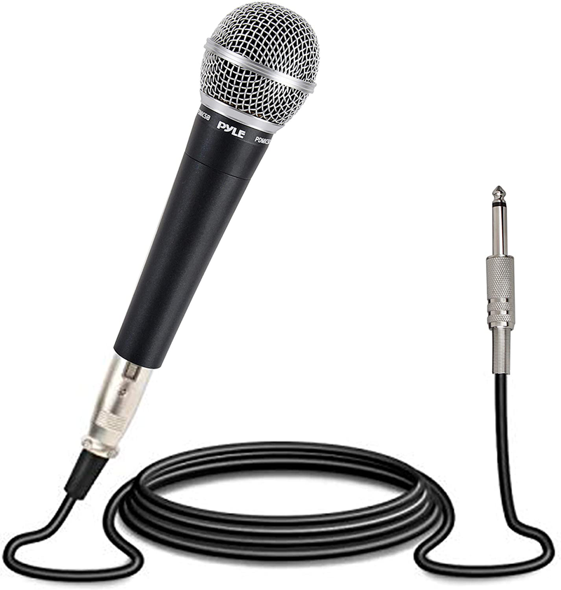 Pyle-Pro Includes 15ft XLR Cable to 1/4'' Audio Connection, Connector, Black, 10.10in. x 5.00in. x 3.30in. (PDMIC58)