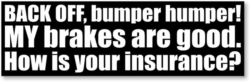 IT'S A SKIN Back Off How is Your Insurance | Vinyl Sticker Decal for Laptop Tumbler Car Notebook Window or Wall | Funny Novelty Decal