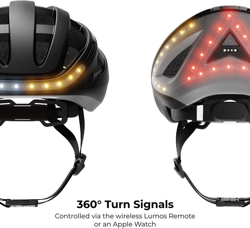 Lumos Kickstart Smart Bike Helmet | Front and Back LED Lights with Turn Signals | Road Bicycle Helmets for Adults: Men, Women (Without MIPS)