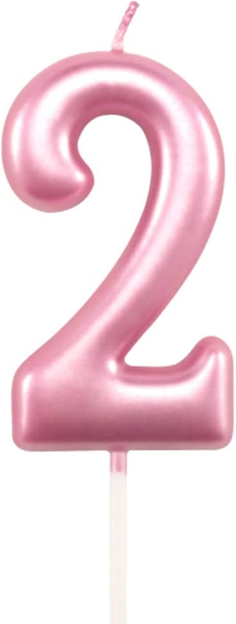 1St Birthday Candle First Year Pink Happy Birthday Number One Candles for Cake Topper Decoration for Party Kids Adults Numeral 1 10 100 11 21 16 14 12 18 13 11 91
