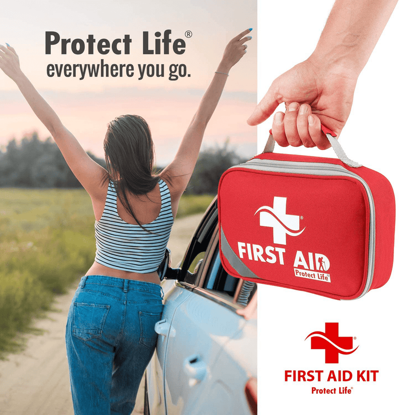 2-in-1 First Aid Kit for Car - 250 Piece - First Aid Kits for Businesses | Home First Aid Kit, Bonus Mini 1st Aid Kit, Emergency Supplies for Travel, Workplace & More